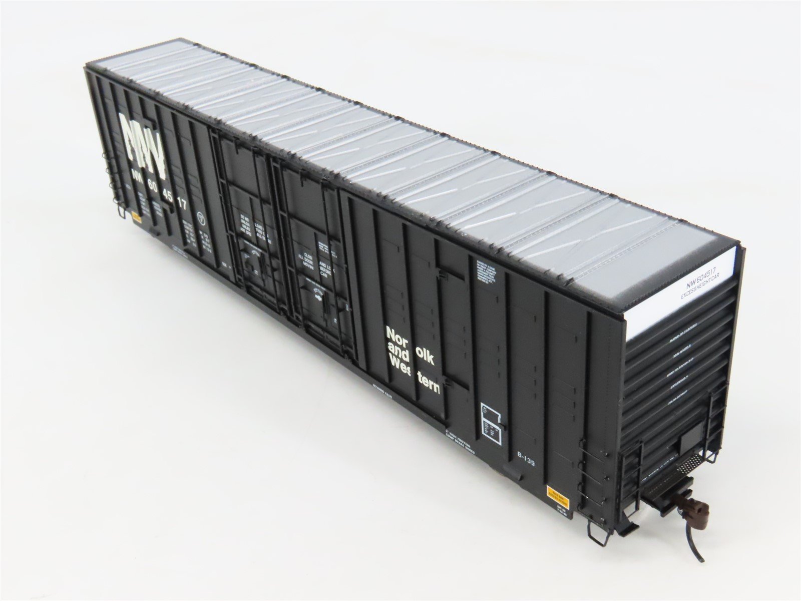 HO Athearn 96266 N&W Norfolk & Western 60' Berwick Excess Height Box Car #604517