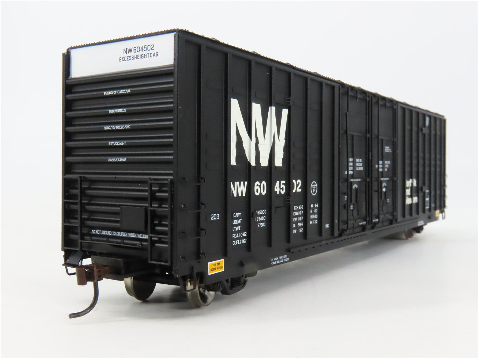 HO Athearn 96265 N&W Norfolk & Western 60' Berwick Excess Height Box Car #604502