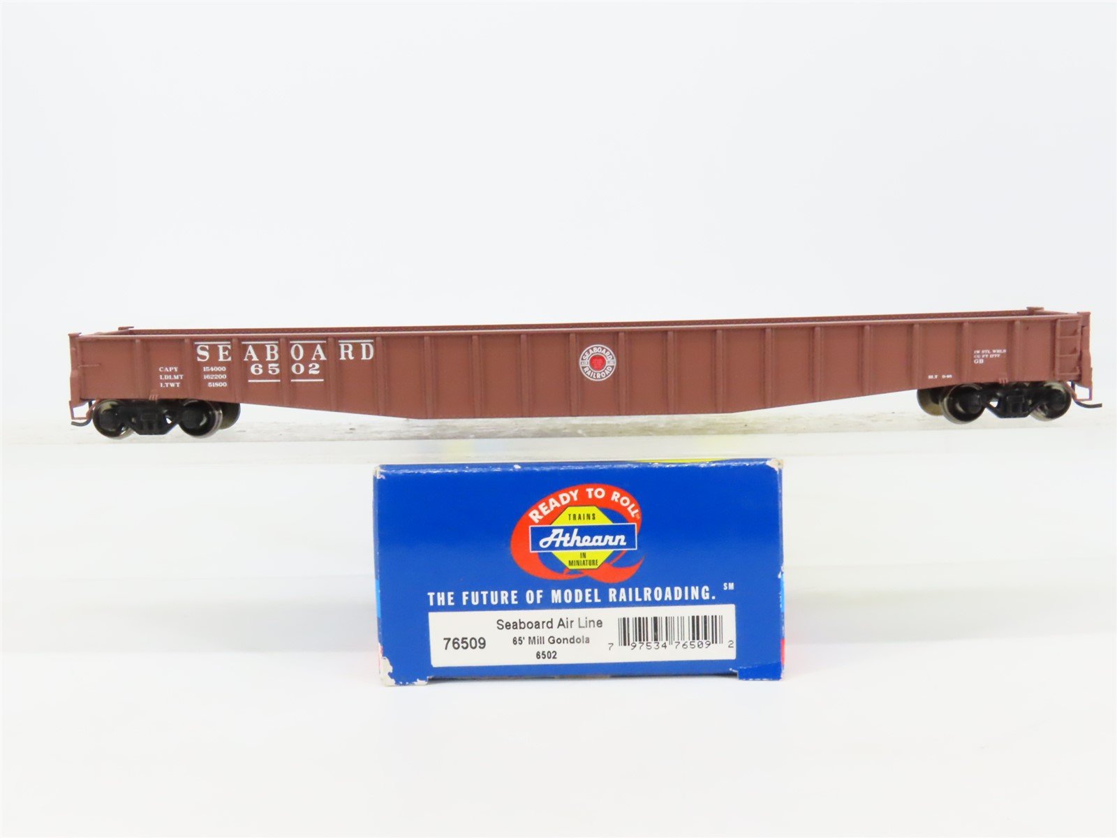HO Scale Athearn 76509 SAL Seaboard Air Line 65' Mill Gondola #6502