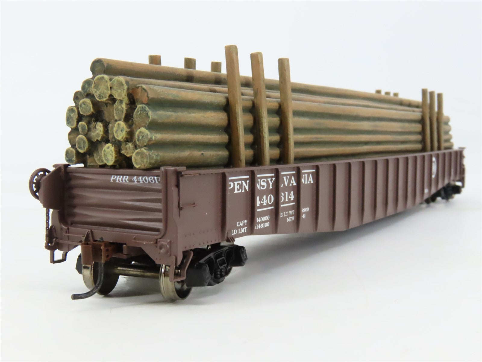 HO Scale Athearn 76506 PRR Pennsylvania 65' Mill Gondola #440614 w/ Load