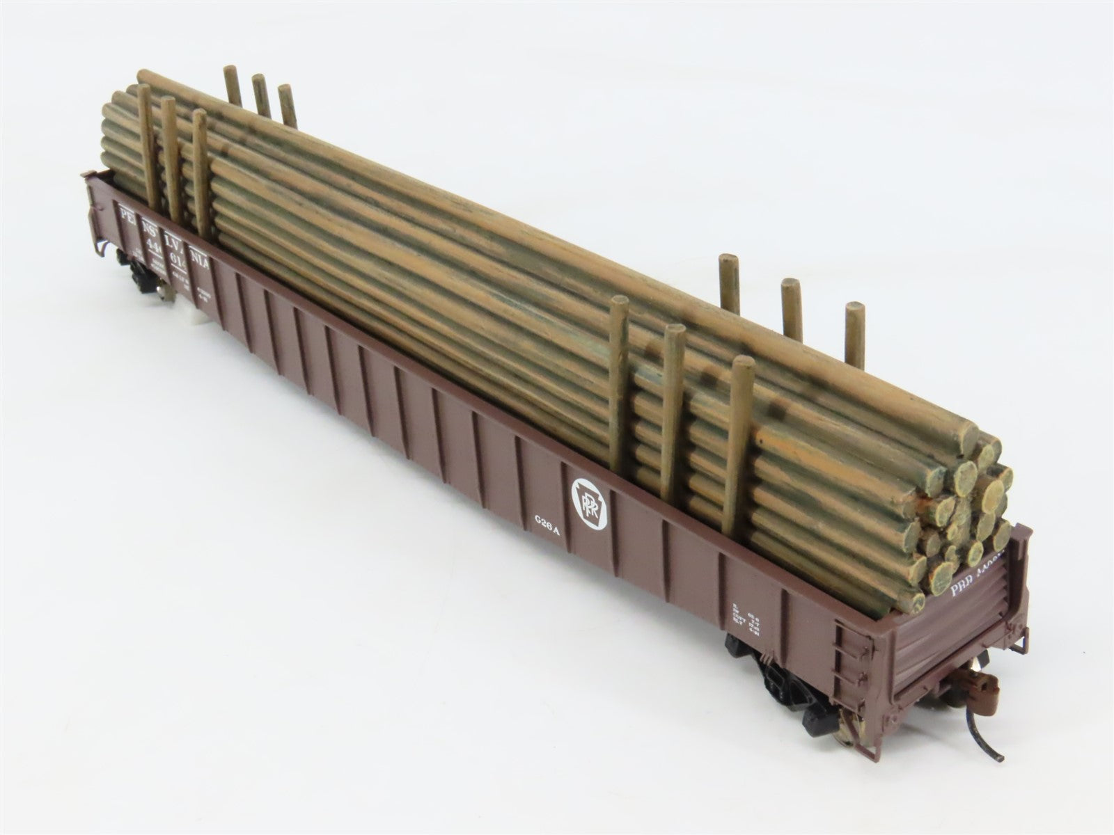 HO Scale Athearn 76506 PRR Pennsylvania 65' Mill Gondola #440614 w/ Load