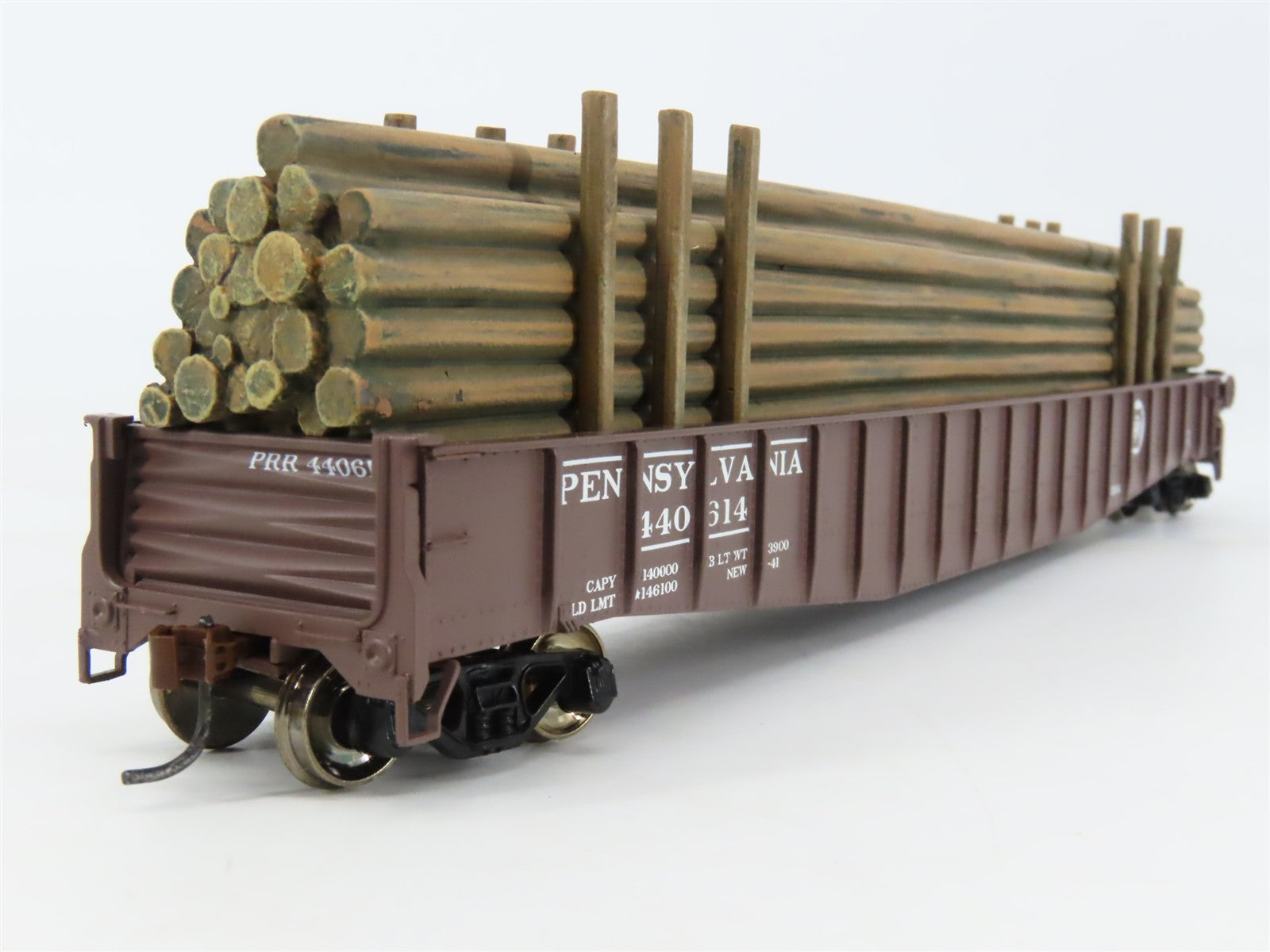 HO Scale Athearn 76506 PRR Pennsylvania 65' Mill Gondola #440614 w/ Load