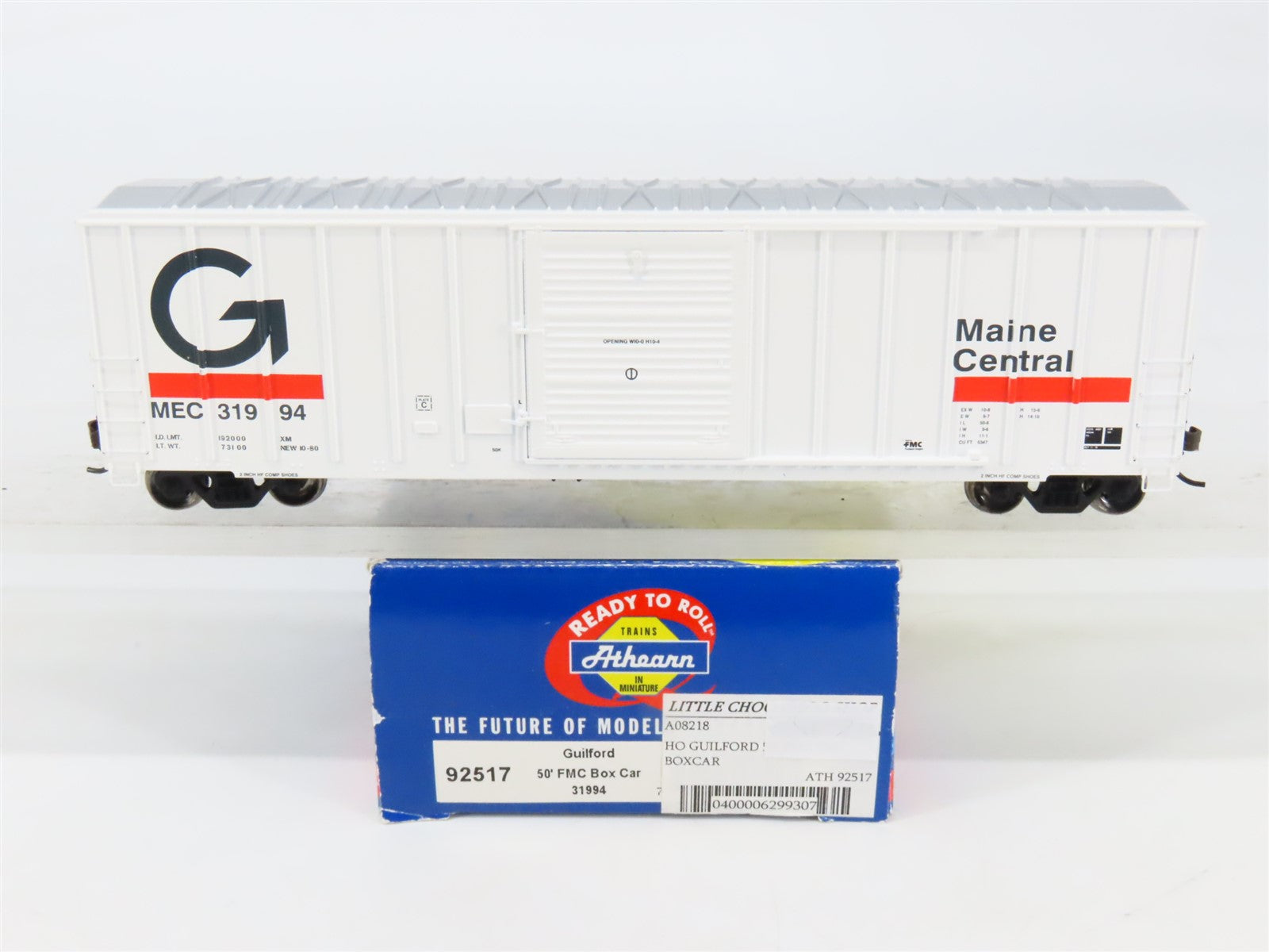 HO Scale Athearn 92517 MEC Maine Central Guilford 50' FMC Box Car #31994