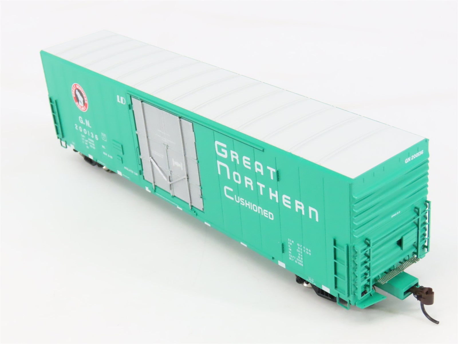 HO Scale Athearn 88957 GN Great Northern 50' PC&F Plug Door Box Car #200136