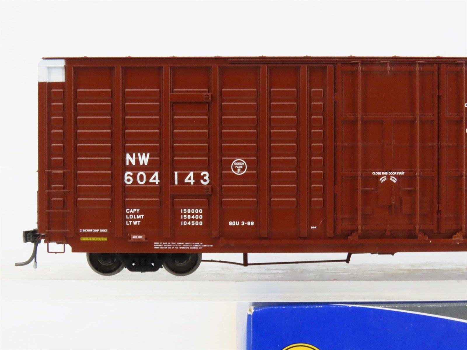 HO Scale ExactRail EP-80602-1 NW Norfolk & Western 60' Waffle Side Box Car RTR