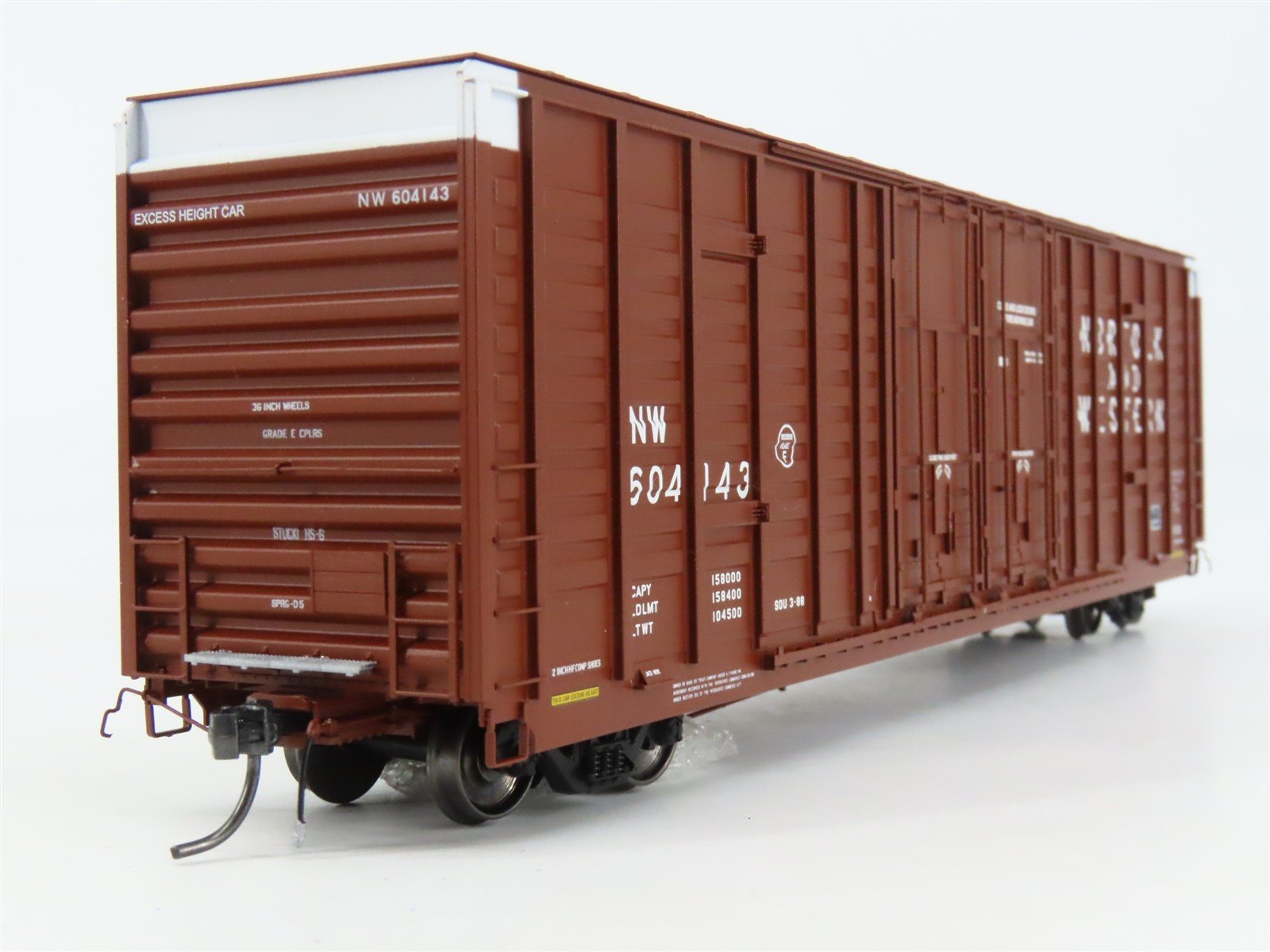 HO Scale ExactRail EP-80602-1 NW Norfolk & Western 60' Waffle Side Box Car RTR