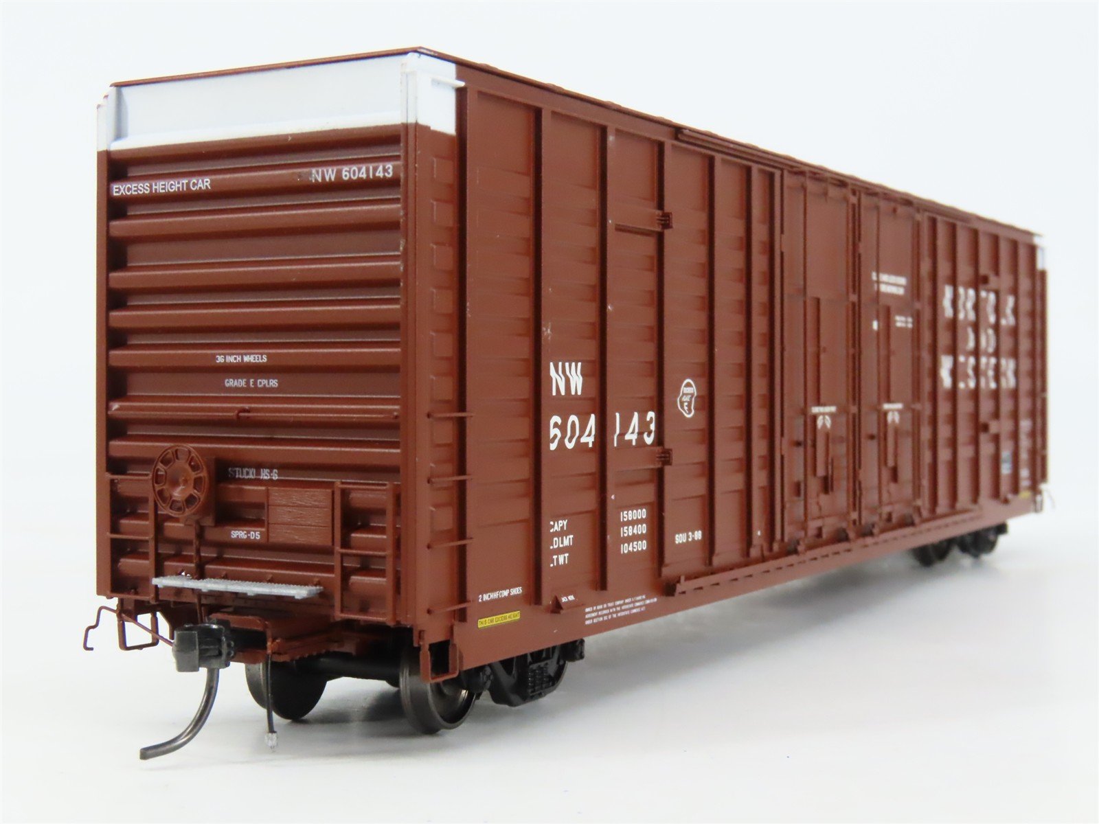 HO Scale ExactRail EP-80602-1 NW Norfolk & Western 60' Waffle Side Box Car RTR