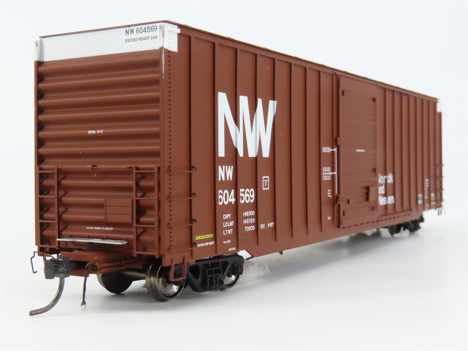 HO Scale ExactRail EP-80411-2 NW Norfolk & Western 60' Box Car 604569 RTR