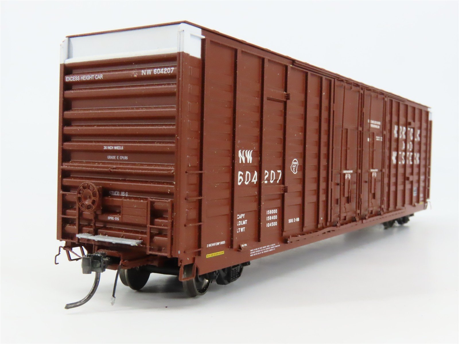 HO Scale ExactRail EP-80602-6 NW Norfolk & Western 60' Waffle Side Box Car RTR