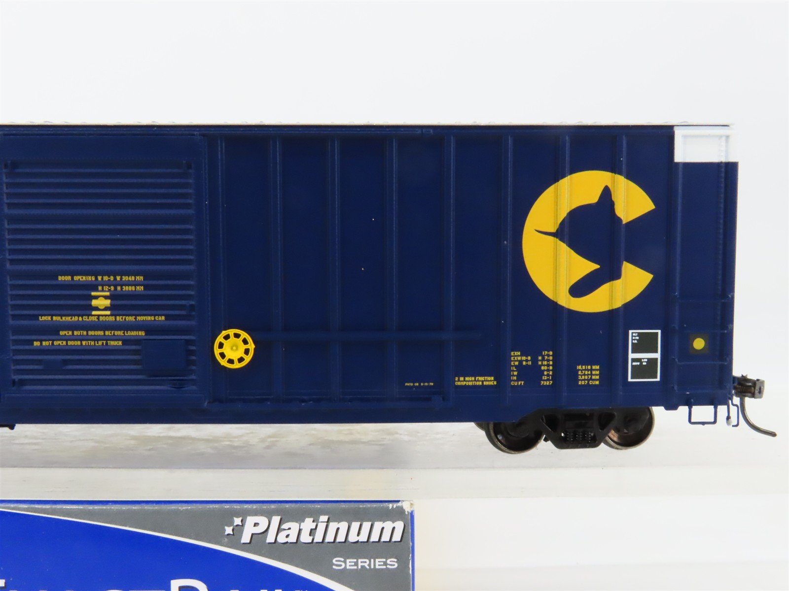 HO Scale ExactRail EP-80402-1 C&O Chessie System 60' Box Car 409002 RTR