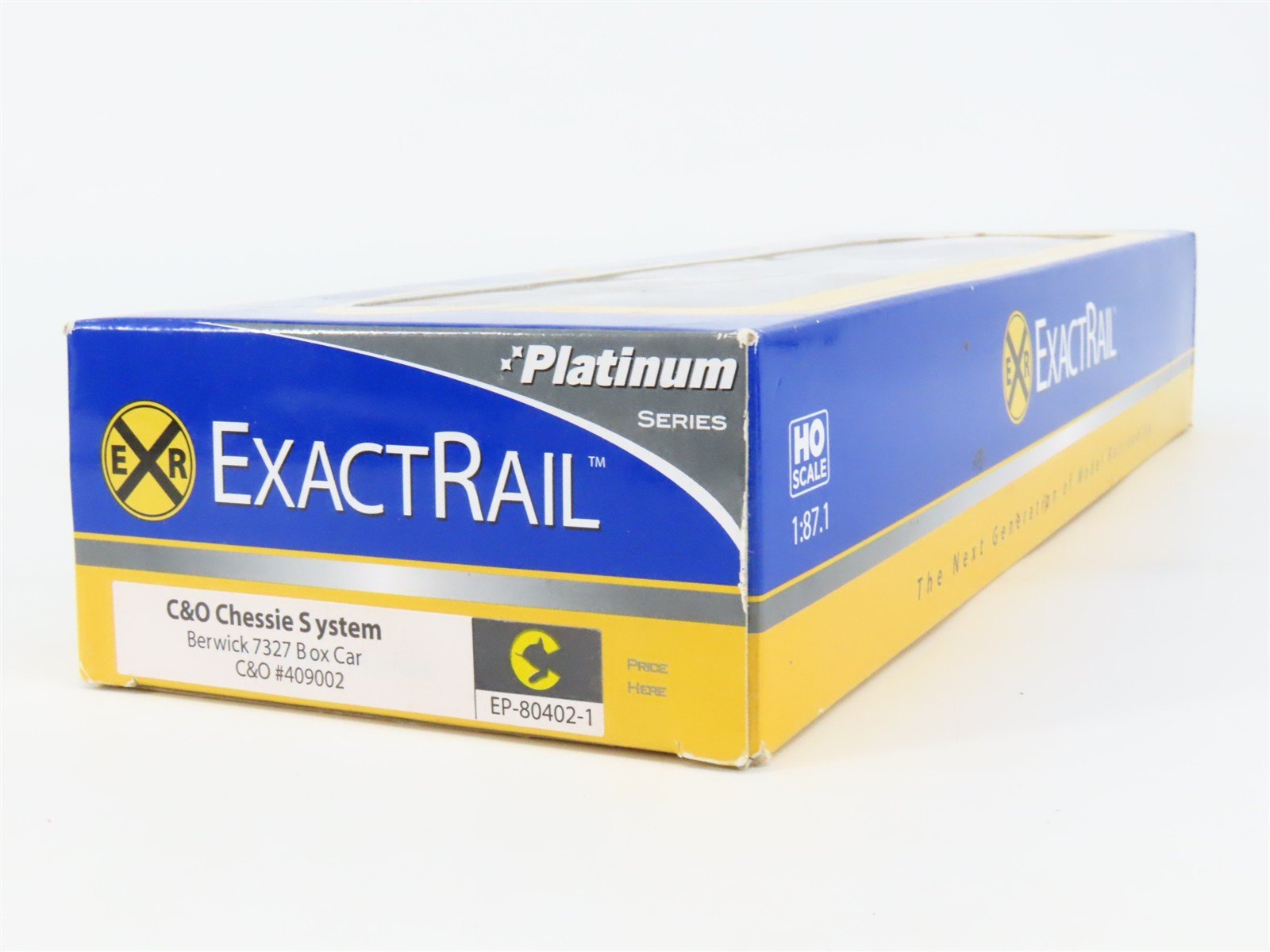 HO Scale ExactRail EP-80402-1 C&O Chessie System 60' Box Car 409002 RTR