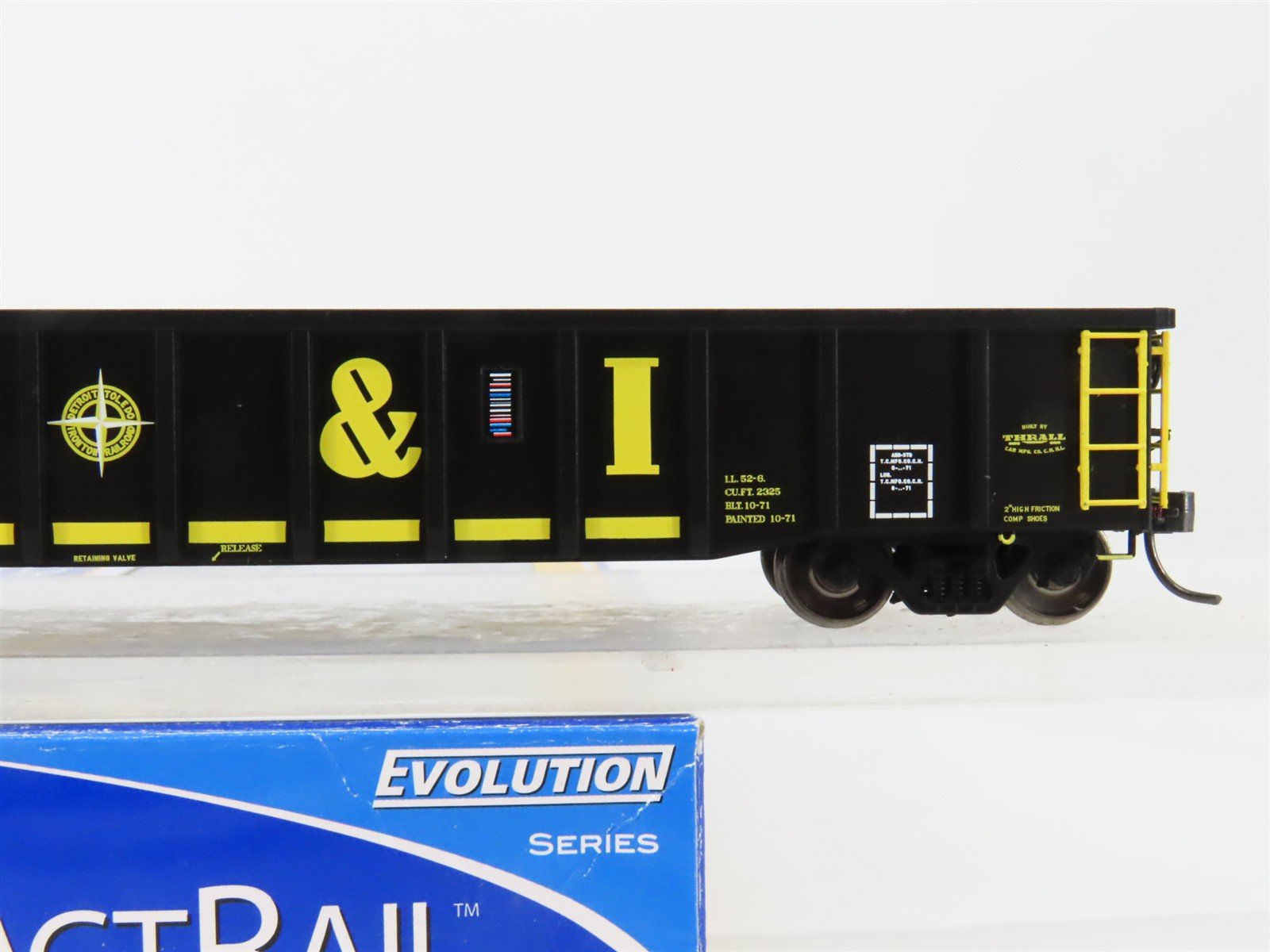 HO Scale ExactRail EE-1902-1 DTI Detroit Toledo & Ironton 52' Gondola 9609 RTR