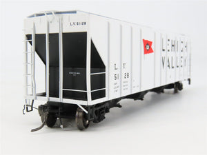 HO Scale ExactRail EP-80176-3 LV Lehigh Valley 3-Bay Covered Hopper 51128 RTR