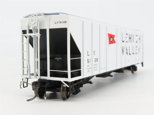 HO Scale ExactRail EP-80176-3 LV Lehigh Valley 3-Bay Covered Hopper 51128 RTR