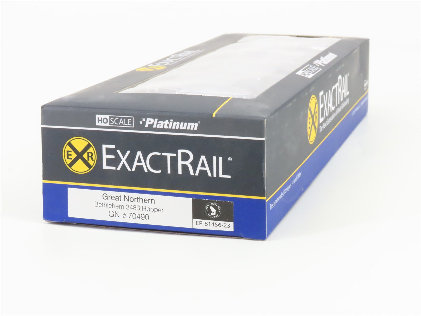 HO Scale ExactRail EP-81456-23 GN Great Northern 4-Bay Hopper 70490 RTR