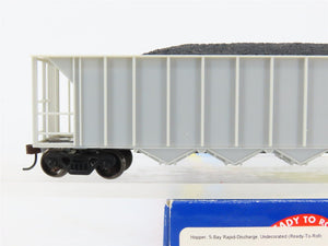 HO Scale Athearn 94600 Undecorated 5-Bay Rapid-Discharge Hopper RTR