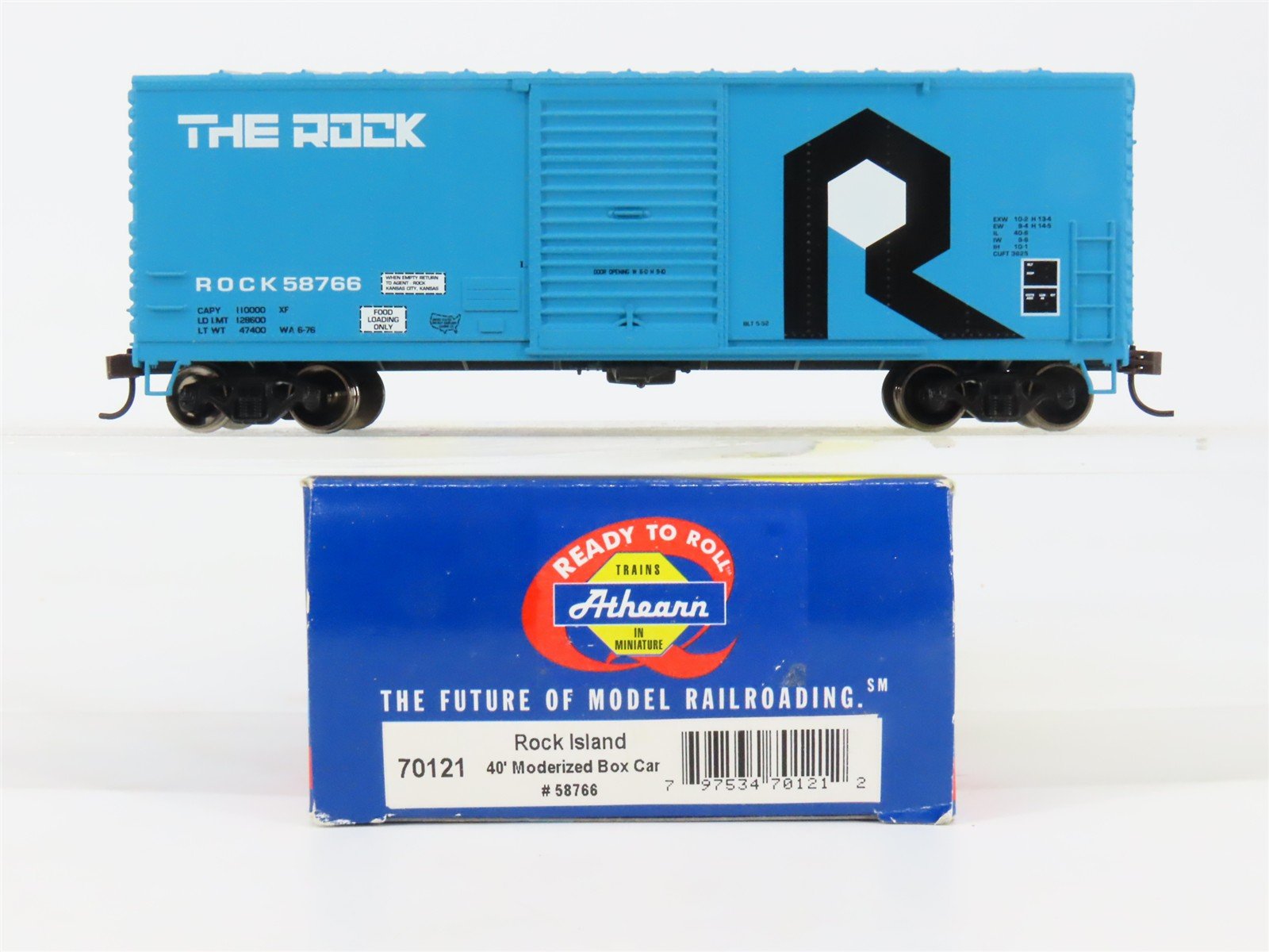 Athearn 70121 Rock Island 40' Box Car 58766 RTR