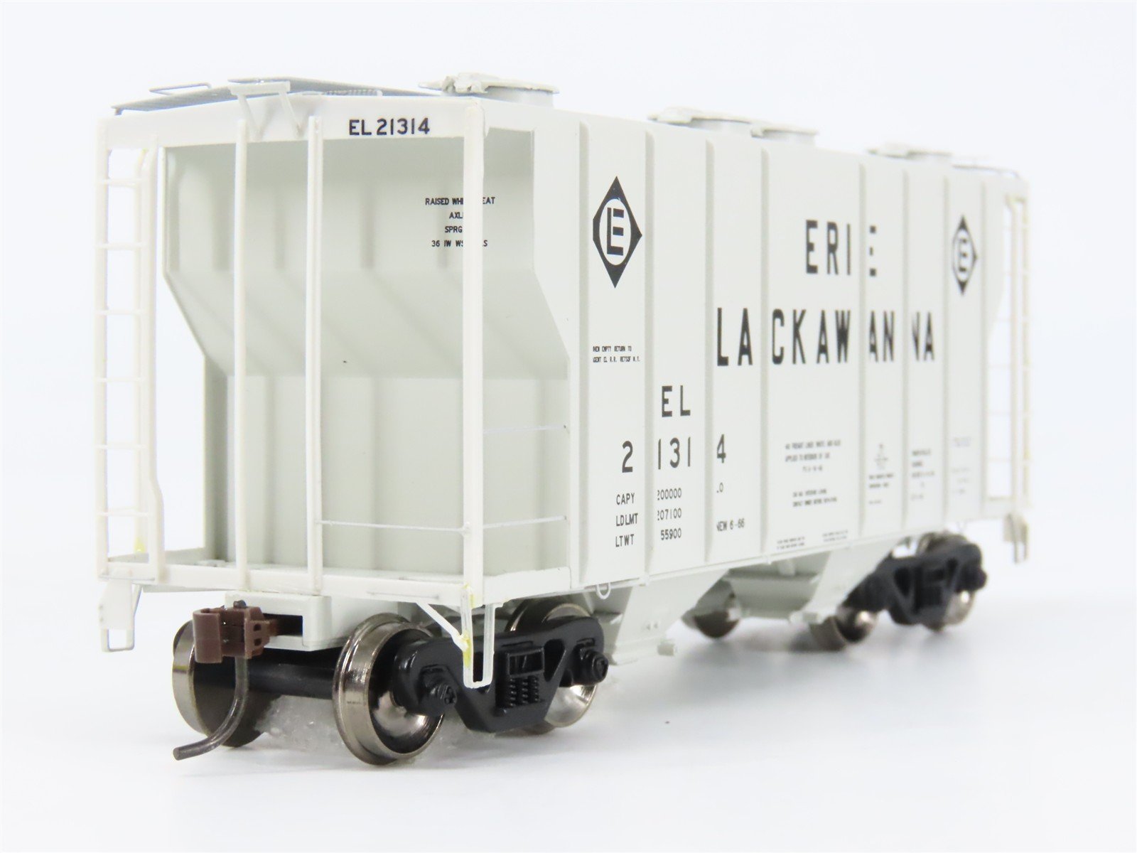 HO Scale Athearn 95529 EL Erie Lackawanna 2-Bay PS-2 2600 Covered Hopper RTR