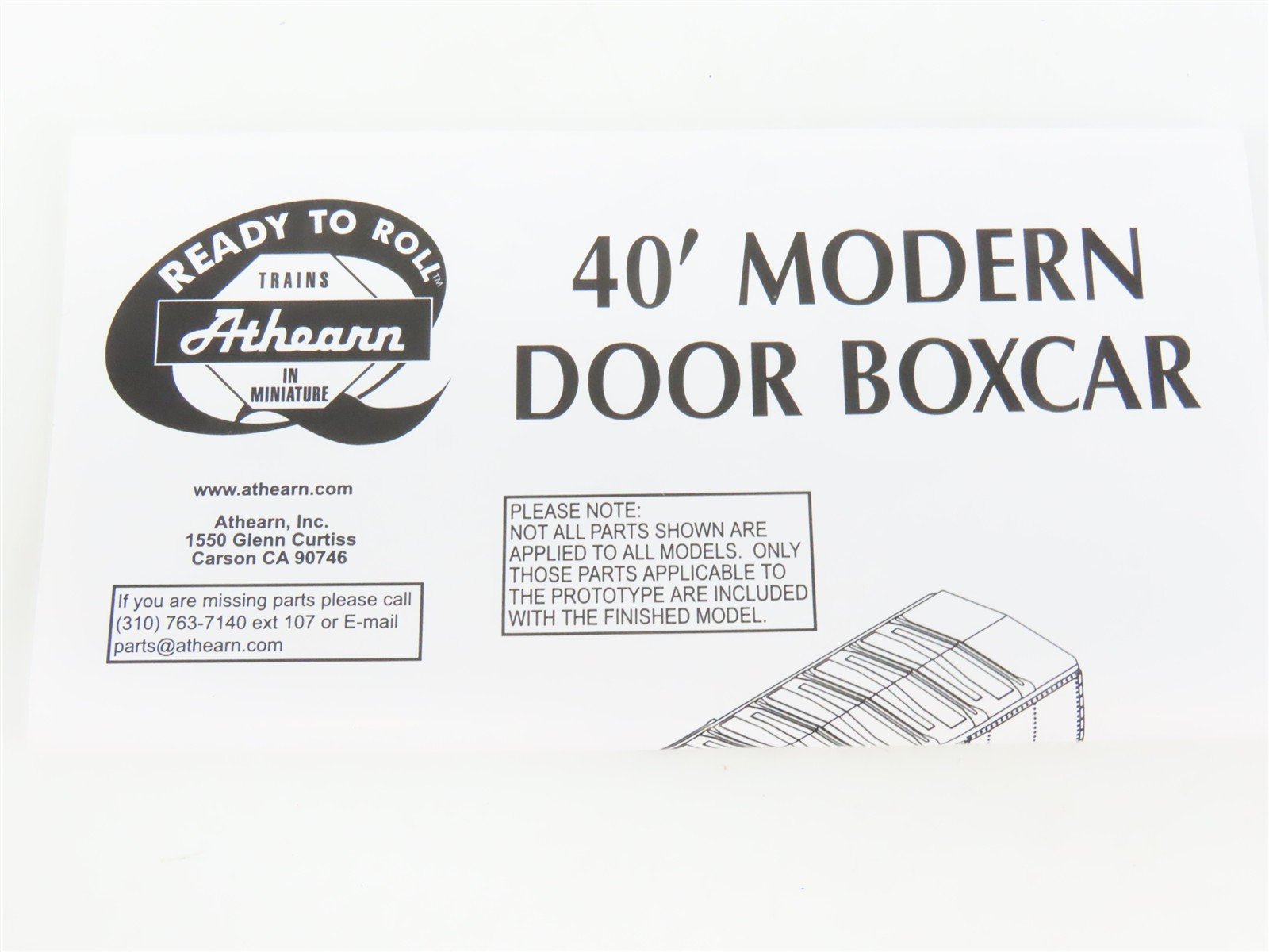 HO Scale Athearn 70123 CP Rail 40' Modernized Box Car 57029 RTR