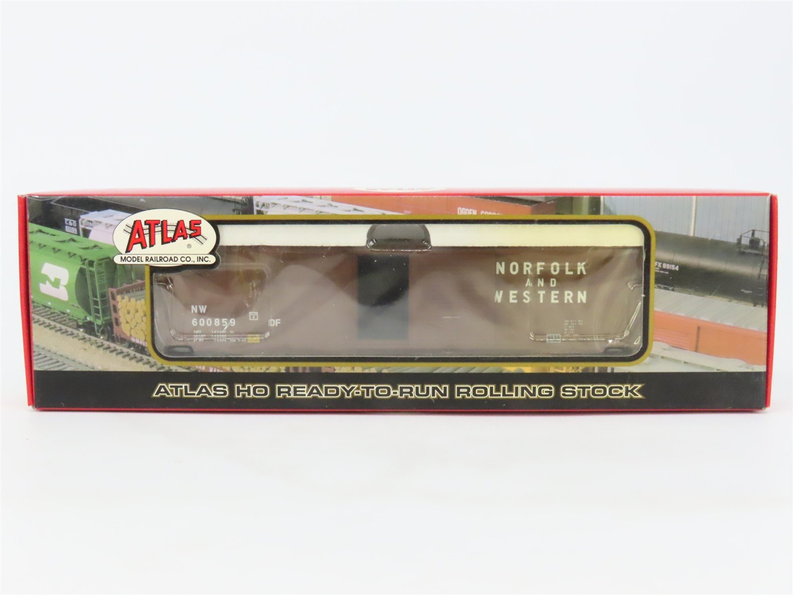 HO Scale Atlas 1668-1 NW Norfolk & Western 60' SD Auto Parts Box Car 600859 RTR