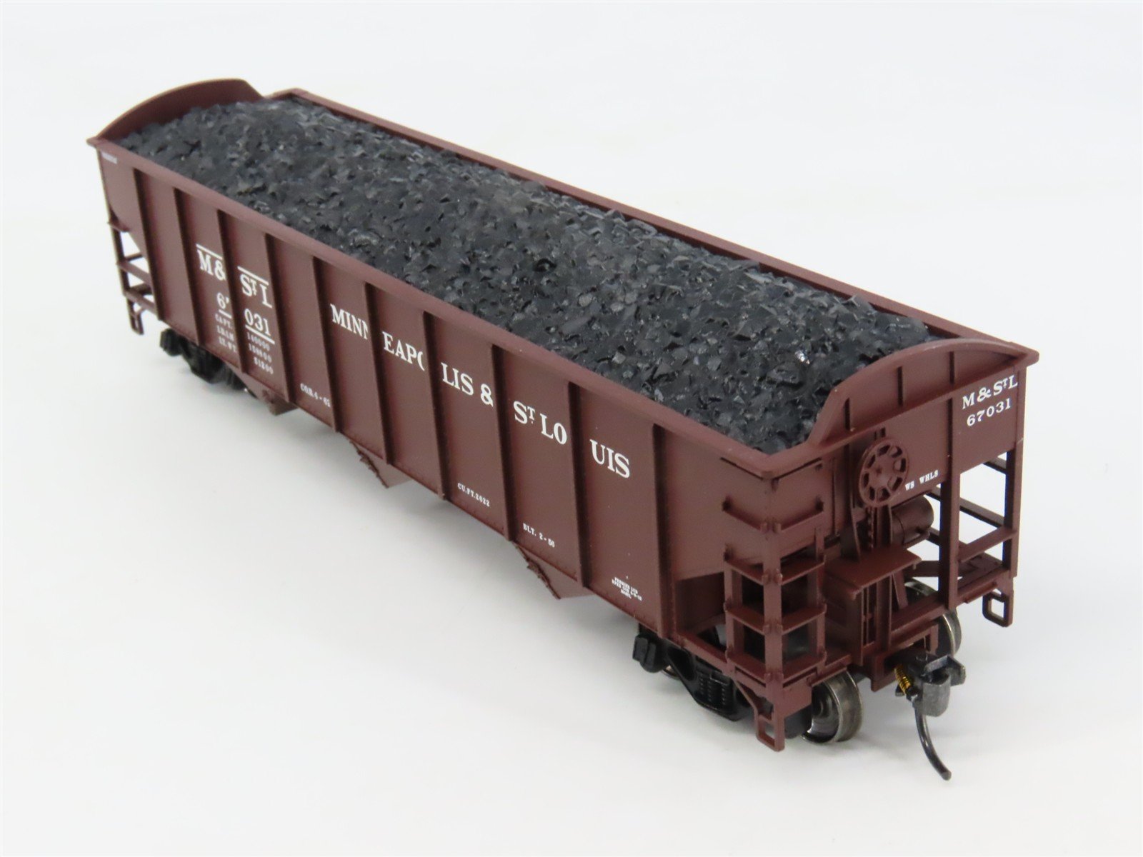 HO Scale Atlas 20001861 MSTL Minneapolis & St. Louis 3-Bay Hopper 67031 RTR