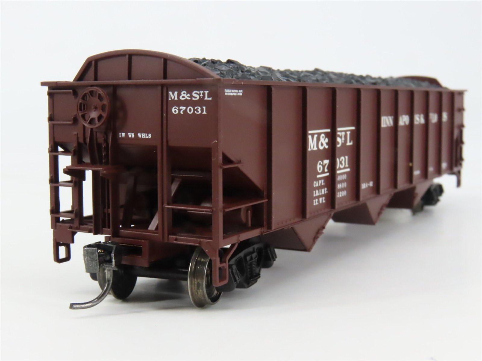 HO Scale Atlas 20001861 MSTL Minneapolis & St. Louis 3-Bay Hopper 67031 RTR