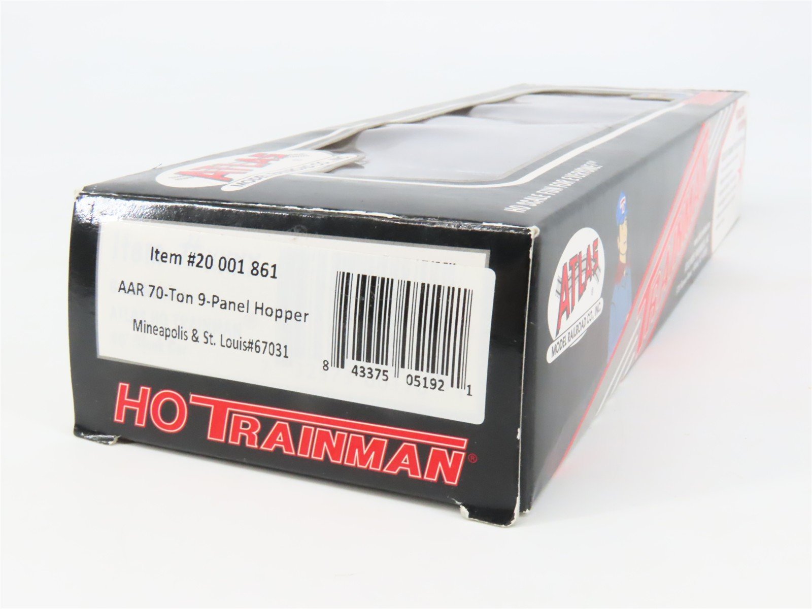 HO Scale Atlas 20001861 MSTL Minneapolis & St. Louis 3-Bay Hopper 67031 RTR