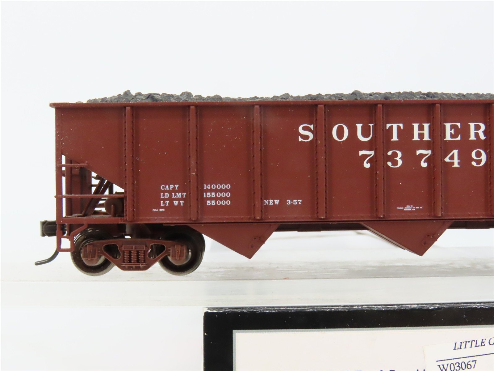 HO Scale Atlas 1402 SOU Southern 3-Bay Hopper 73749 RTR