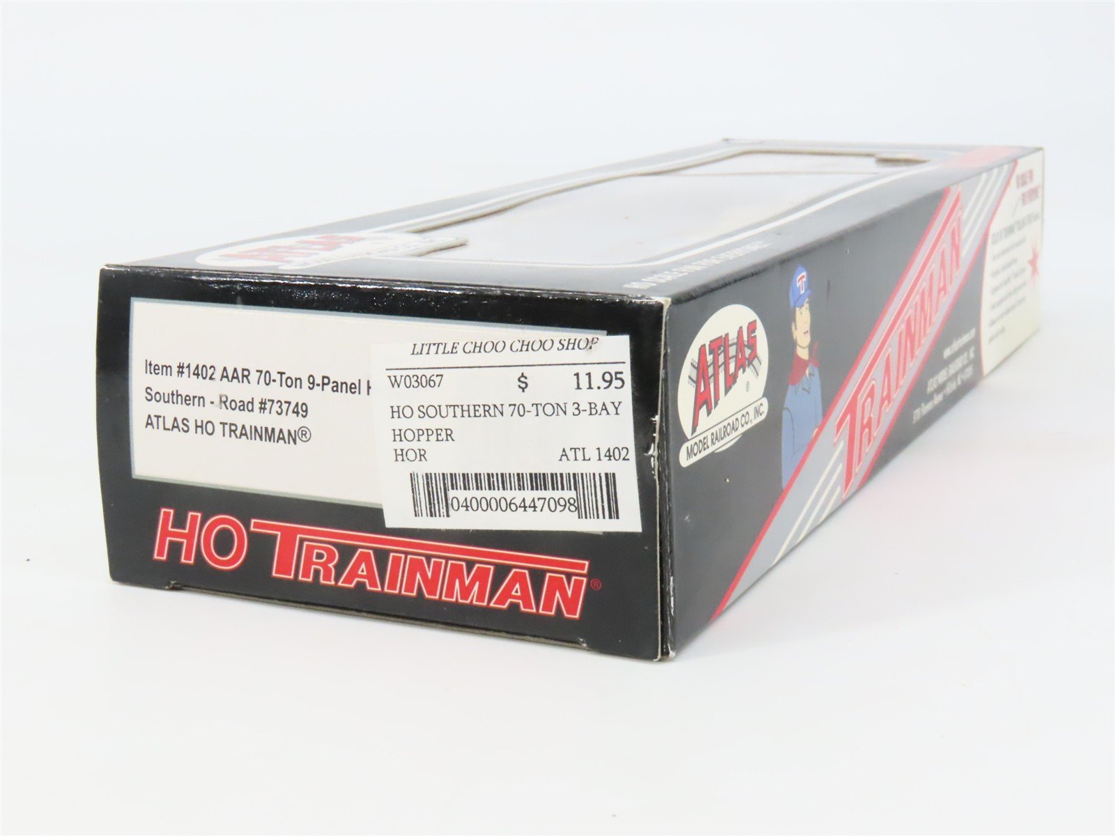 HO Scale Atlas 1402 SOU Southern 3-Bay Hopper 73749 RTR