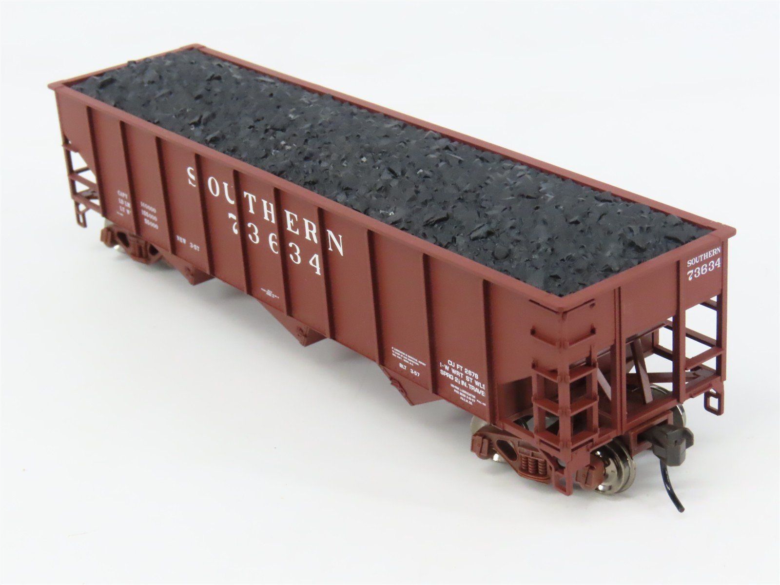 HO Scale Atlas 1401 SOU Southern 3-Bay Hopper 73634 RTR