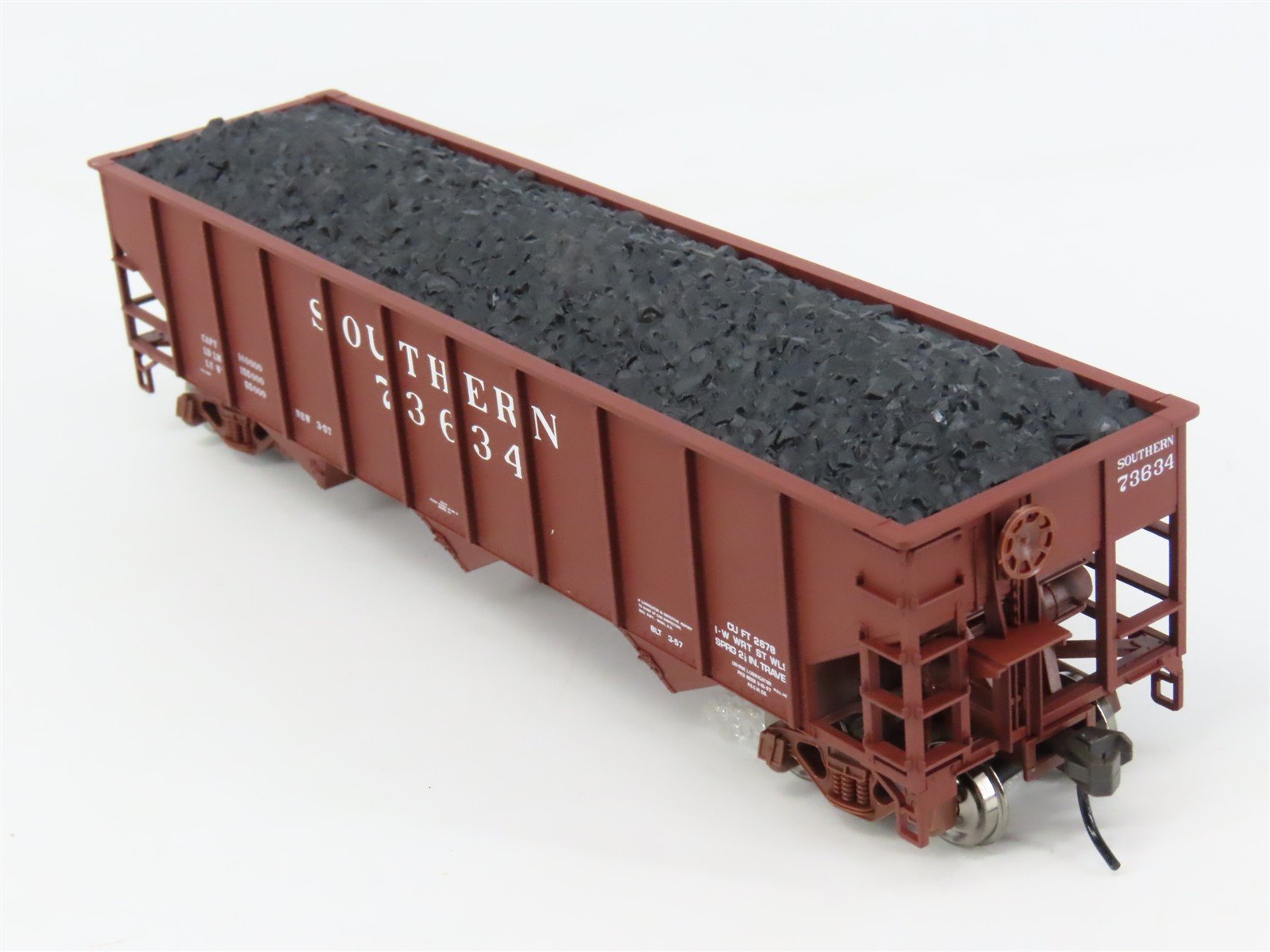 HO Scale Atlas 1401 SOU Southern 3-Bay Hopper 73634 RTR
