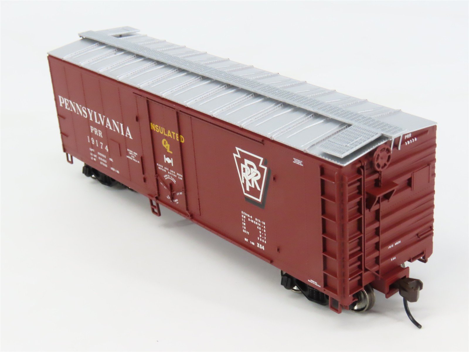 HO Scale Atlas 20001625 PRR Pennsylvania 40' Plug Door Box Car 19174 RTR
