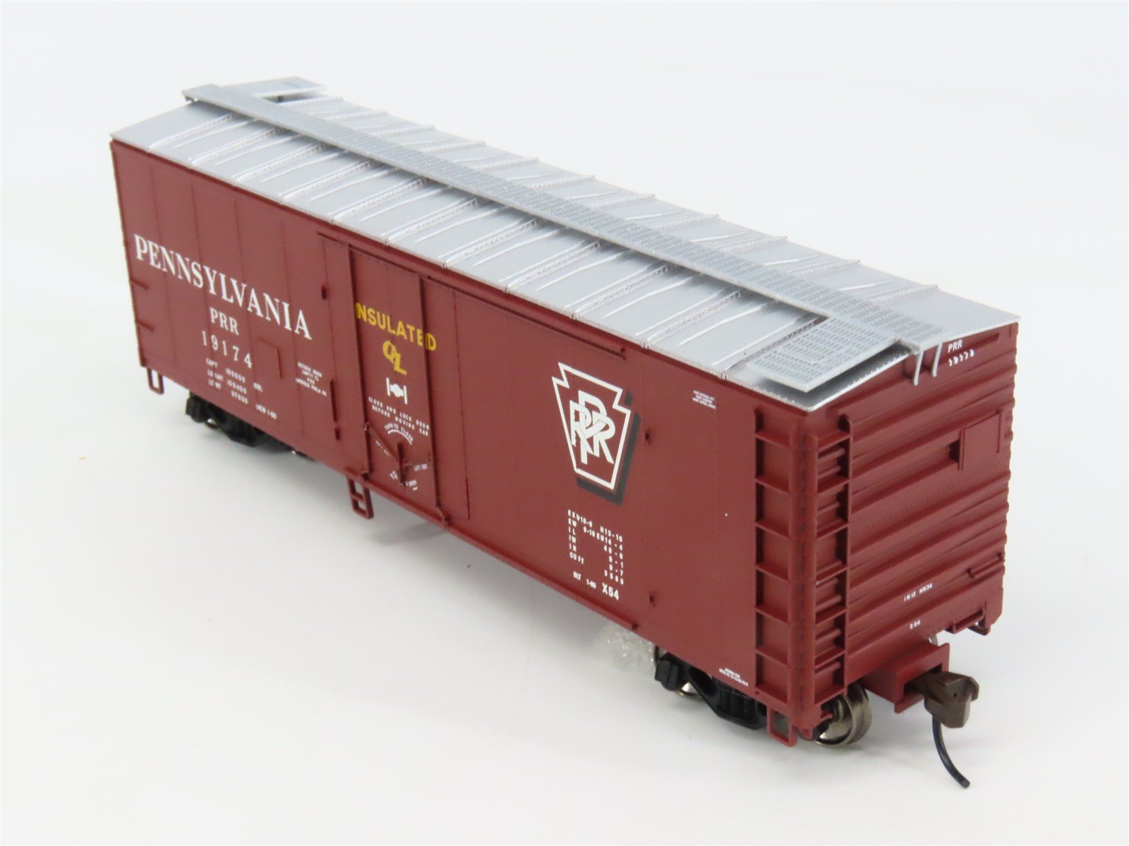 HO Scale Atlas 20001625 PRR Pennsylvania 40' Plug Door Box Car 19174 RTR