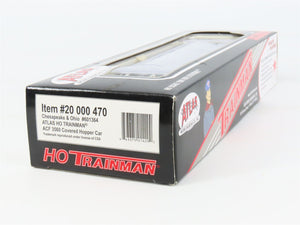 HO Scale Atlas 20000470 C&O Chesapeake & Ohio 3-Bay Covered Hopper 601364 RTR