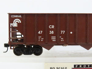 HO Scale PROTO 1000 920-37013 CR Conrail 100-Ton Hopper 473877 RTR