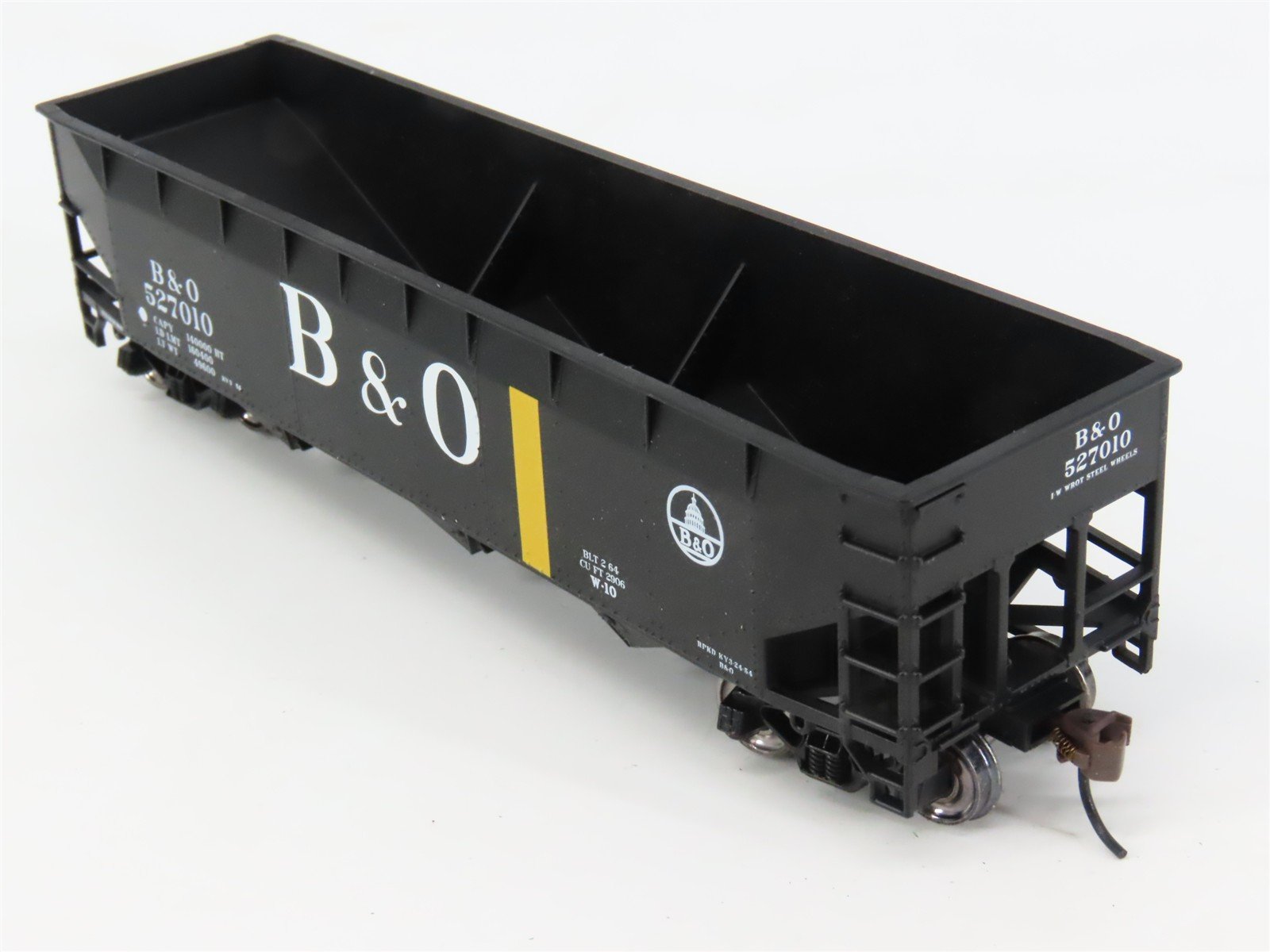 HO Scale Bowser 40640 B&O Baltimore & Ohio 3-Bay Hopper 527010 RTR