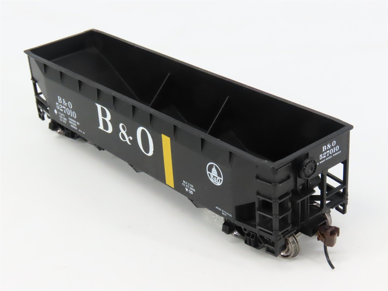 HO Scale Bowser 40640 B&O Baltimore & Ohio 3-Bay Hopper 527010 RTR