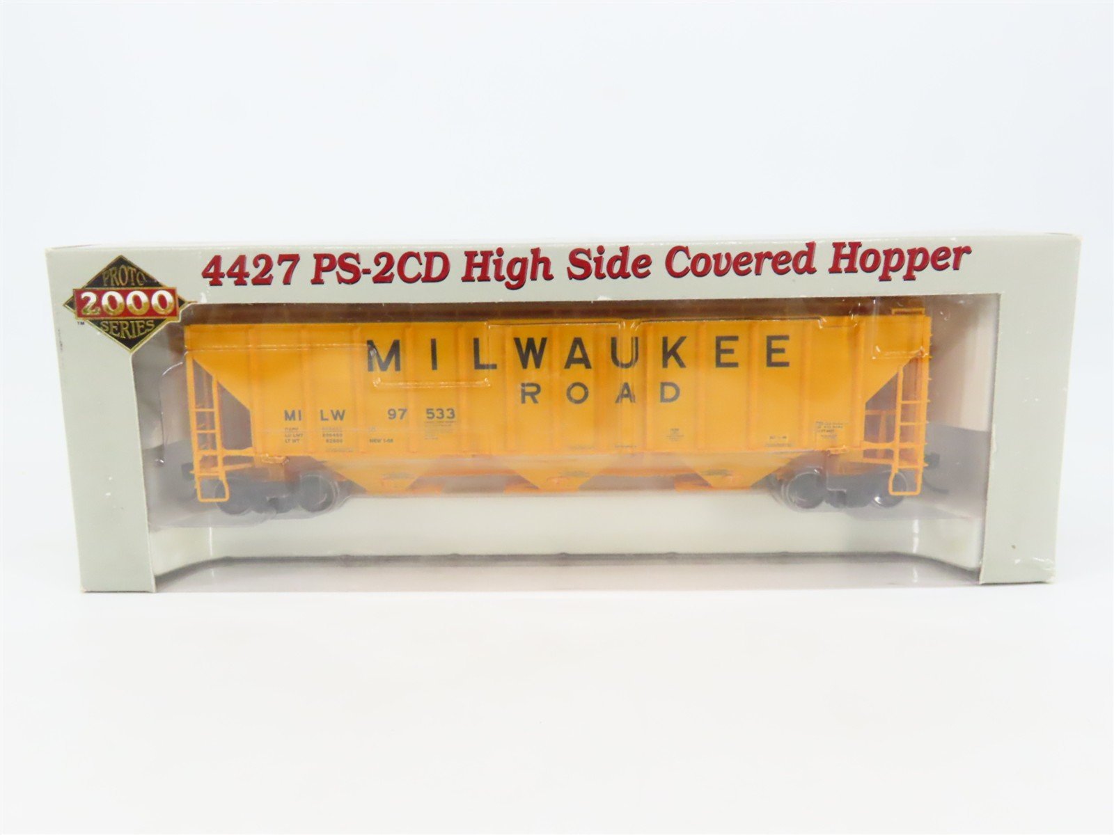 HO Scale PROTO 2000 23779 MILW Milwaukee Road Hopper 97533 RTR
