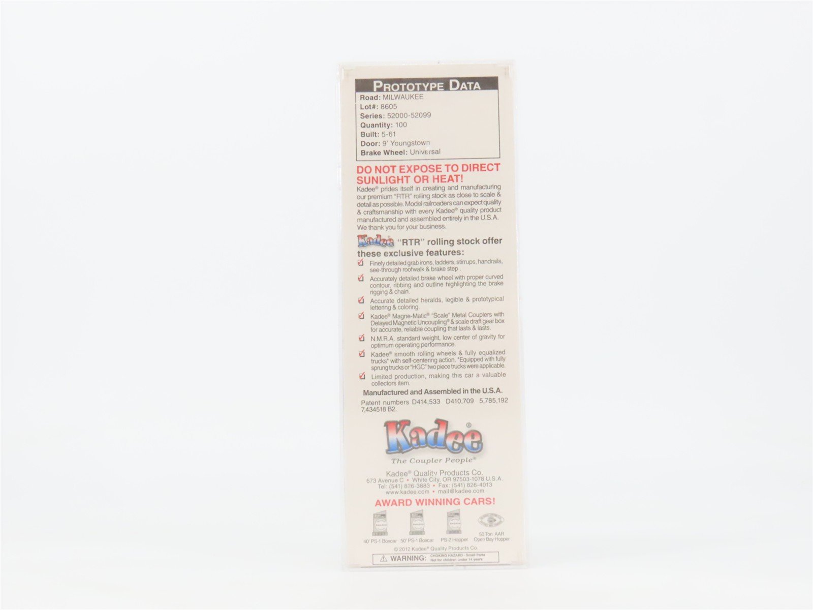 HO Scale Kadee 6368 MILW Milwaukee Road 50' PS-1 Box Car 52045 RTR