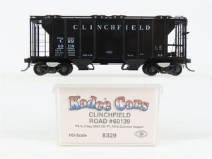 HO Scale Kadee 8329 CRR Clinchfield 2-Bay Covered Hopper 60139 RTR