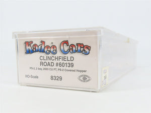 HO Scale Kadee 8329 CRR Clinchfield 2-Bay Covered Hopper 60139 RTR
