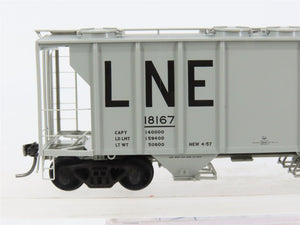 HO Scale Kadee 8036 LNE Lehigh New England 2-Bay PS-2 Covered Hopper 18167 RTR