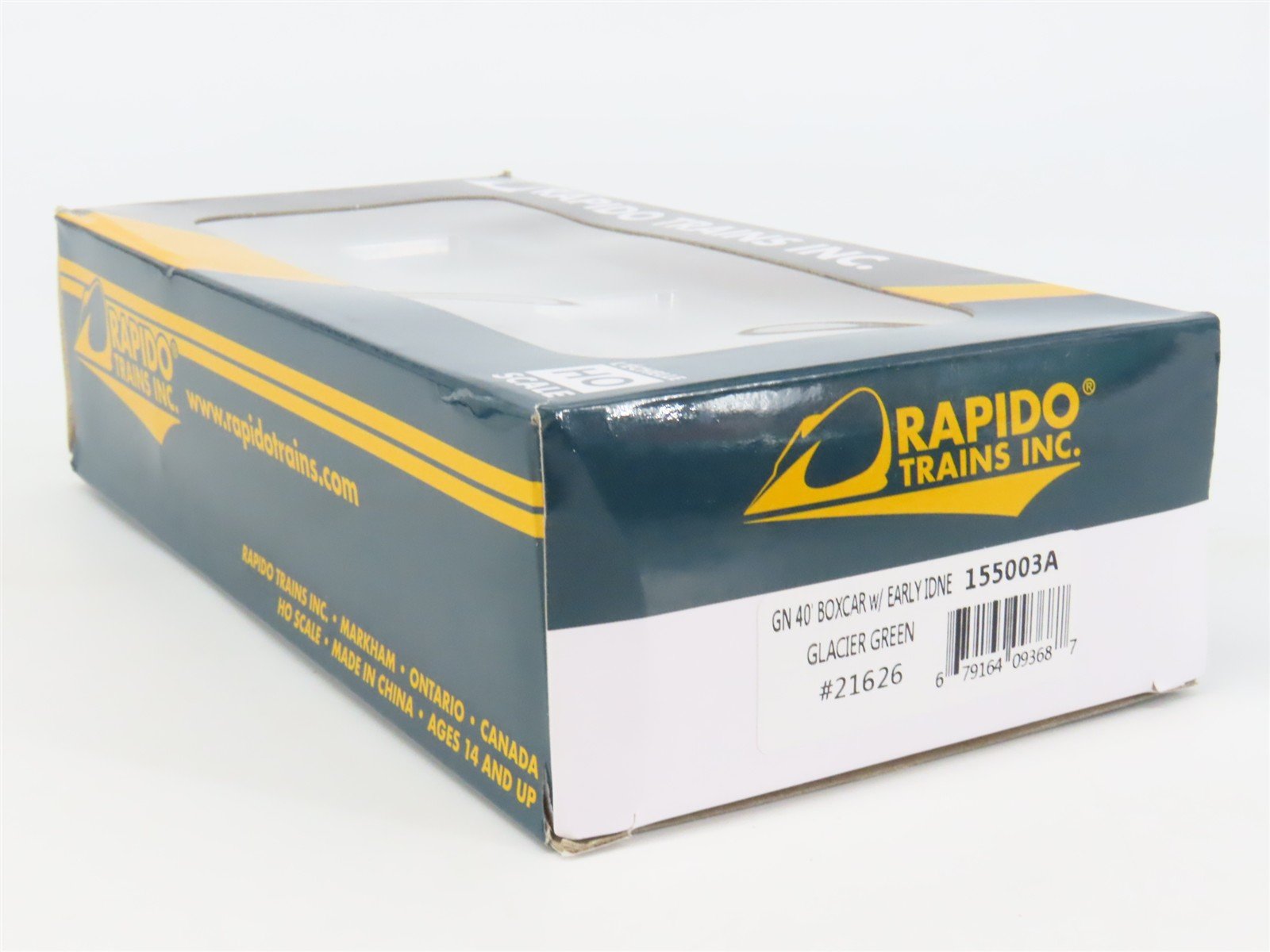 HO Scale Rapido 155003A GN Great Northern 40' Box Car 21626 RTR