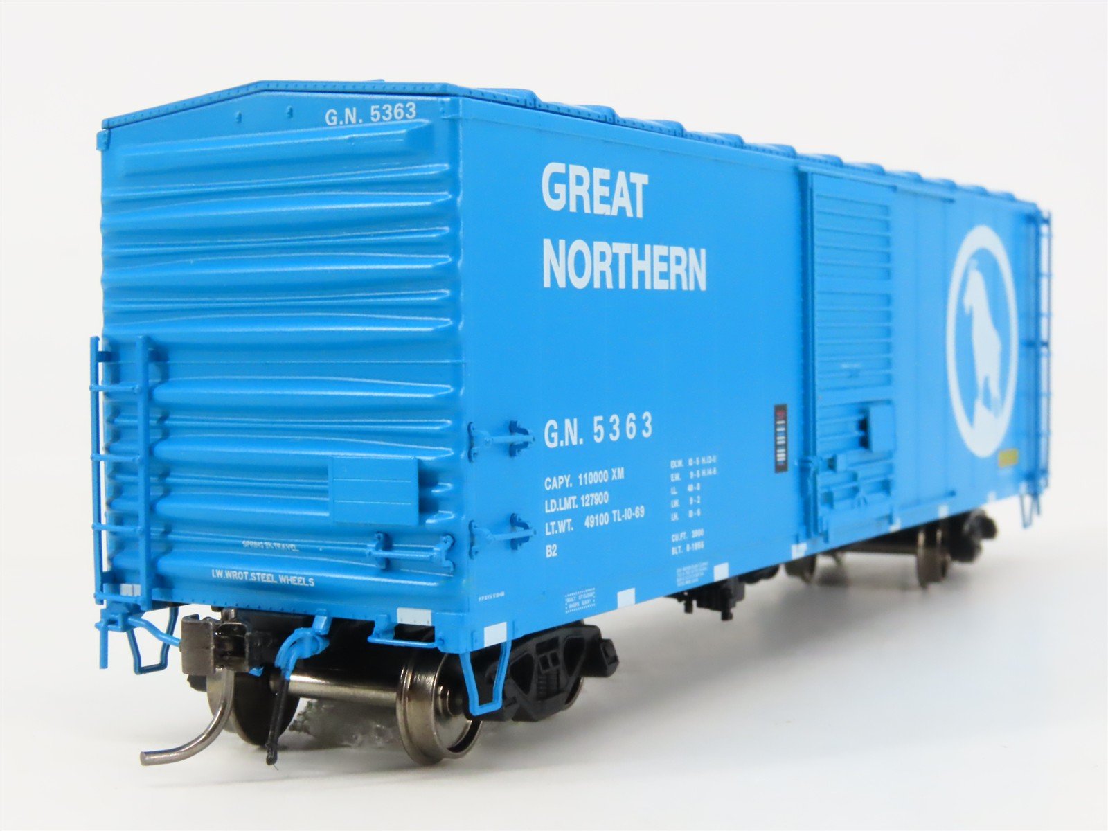 HO Scale Rapido 155007A GN Great Northern 40' Box Car 5363 RTR