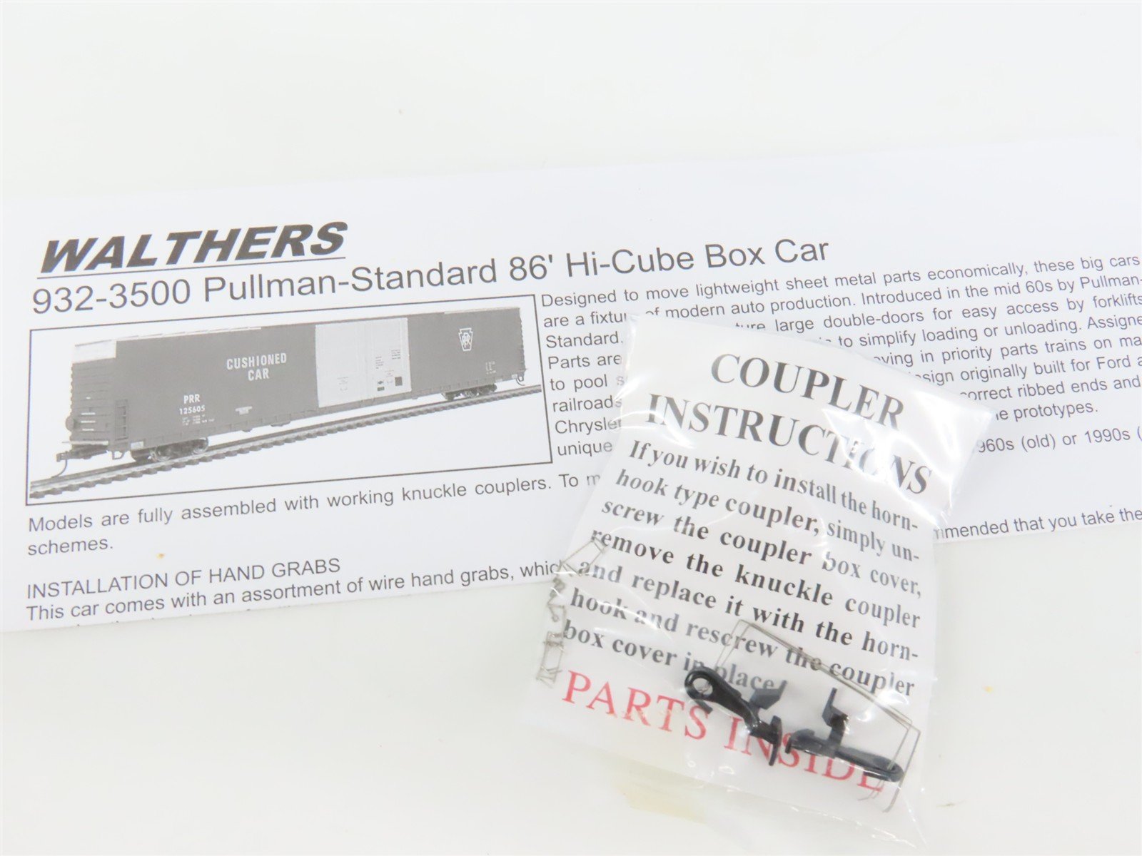HO Scale Walthers 932-235014 PRR Pennsylvania 86' 86' Hi-Cube Box Car 2-Pack RTR