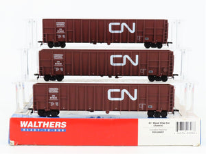 HO Scale Walthers 932-34057 CN Canadian National 61' Gondola 3-Pack RTR