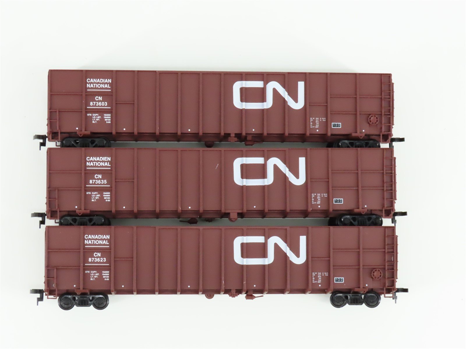 HO Scale Walthers 932-34057 CN Canadian National 61' Gondola 3-Pack RTR