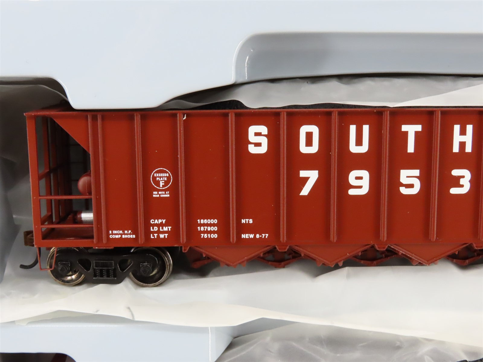 HO Scale Athearn ATH98343 SOU Southern 5-Bay Rapid Discharge Hopper 5-Pack RTR