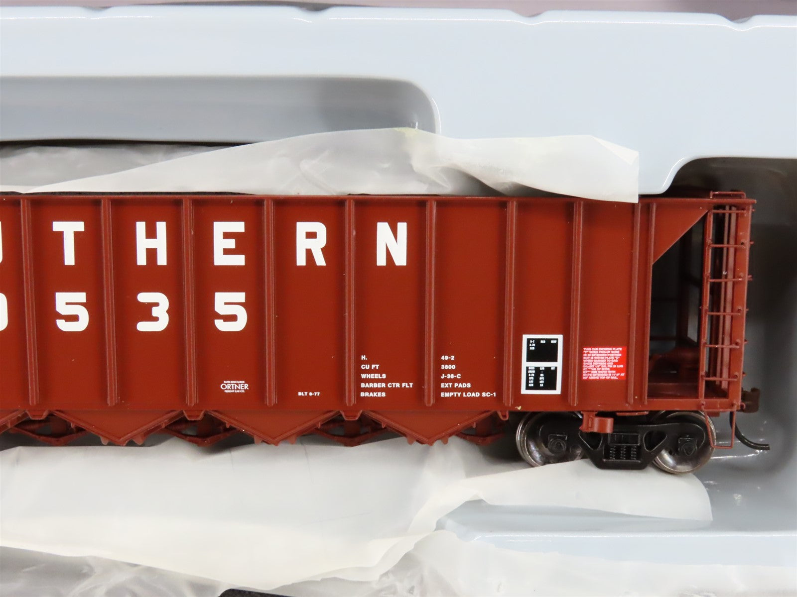 HO Scale Athearn ATH98343 SOU Southern 5-Bay Rapid Discharge Hopper 5-Pack RTR