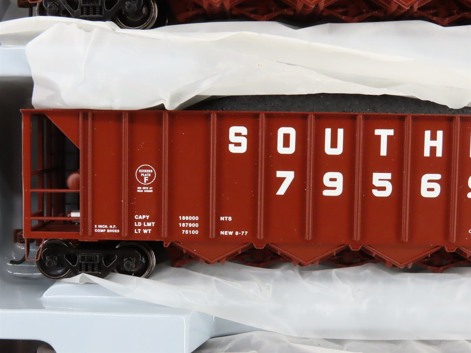HO Scale Athearn ATH98343 SOU Southern 5-Bay Rapid Discharge Hopper 5-Pack RTR